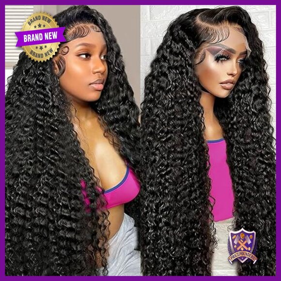 13x6 HD Lace Front Human Hair Wig 30 Inch Deep Wave 200 Density main image 4